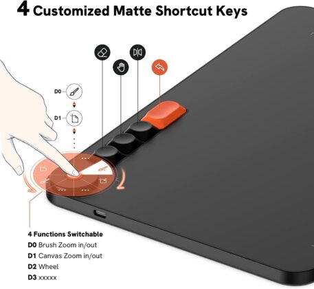 Ha HÉTFŐ akkor AMAZON: Ma a VEIKK zsebbarát Voila L grafikus táblagépét ajánljuk érzékeny ceruzával és mechanikus gyorsbillentyűkkel