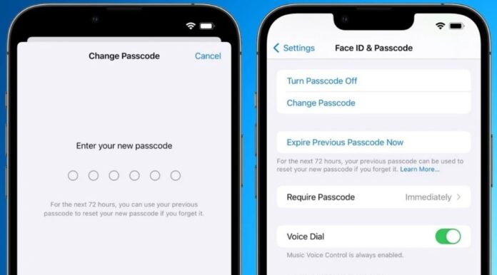 Visszaállíthatod az előző jelszavadat 72 órán belül az iOS 17-ben, ha megesik, hogy az újat elfelejted