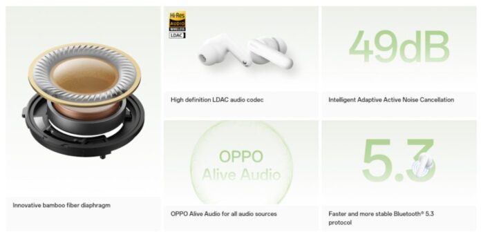 Itt az új OPPO Enco Air3 Pro fülhallgató, 49 decibeles zajszűréssel és LDAC technológiával 2 OPPO Enco Air3 Pro