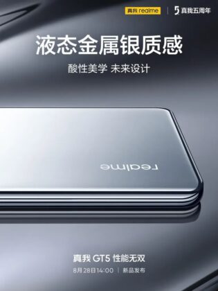 Realme GT5: A hivatalos előzetesben megvillant a környezethez alkalmazkodó Quicksilver Mirage szín (Videó)