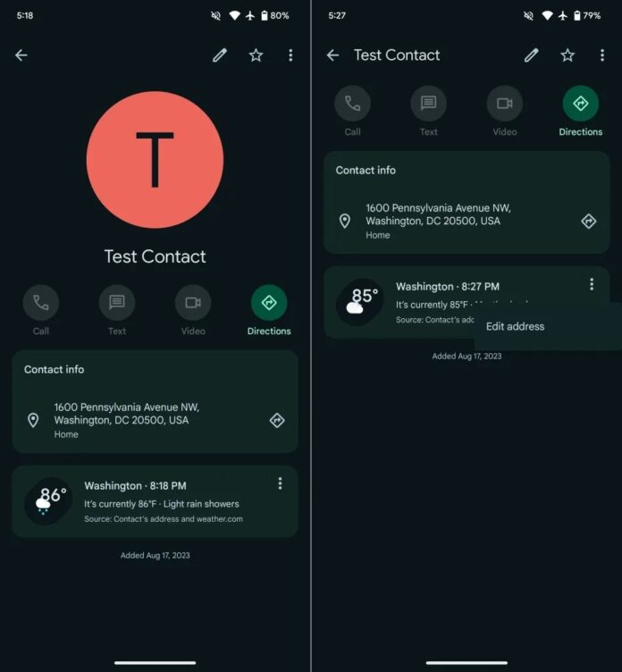 Tartsd szemmel az időjárást telefonálás közben - a Google Kapcsolatok új frissítése segít ebben