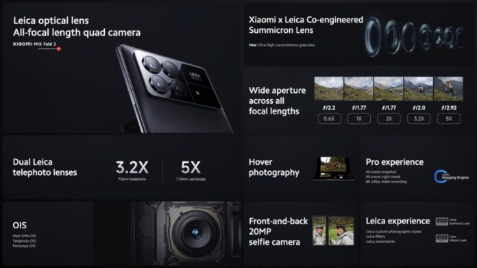 Hivatalos a Xiaomi Mix Fold 3: periszkópos kamera, Snapdragon 8 Gen 2 lapka és nagyon, de nagyon vékony 6 Xiaomi Mix Fold 3