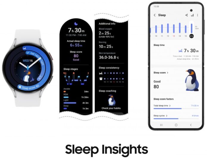 A Samsung okosórái és régebbi összecsukható telefonjai új funkciókat kapnak a One UI 5.1.1 frissítéssel