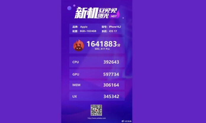 Meglepő eredmények az AnTuTu teszten: Az iPhone 15 Pro Max nem állja meg a helyét a OnePlus Ace 2 Pro-val szemben 2 iPhone 15 Pro Max AnTuTu