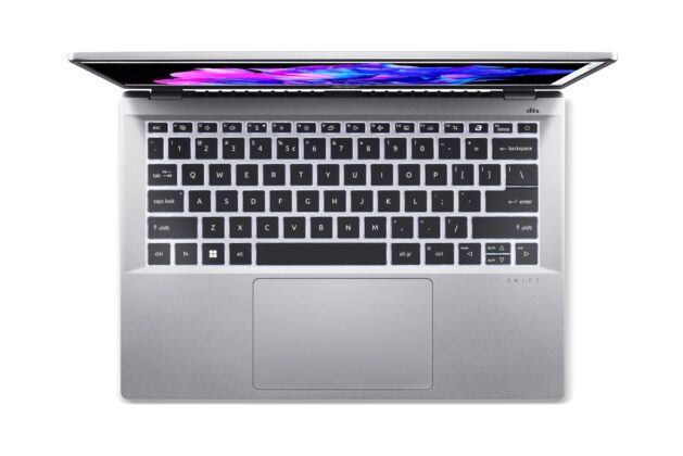 Az Acer Swift Go 14 (SFG14-72) új generációs laptopja az MI és a kimagasló teljesítmény találkozása egy ultra-hordozható készülékben