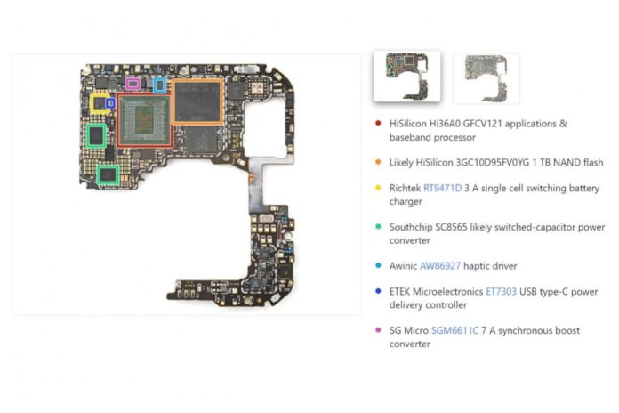 A Reuters hírügynökség szétszedette a Huawei Pura 70 Pro-t; Több kínai alkatrész mint valaha, valamint néhány koreai és német alkatrész került elő 2 A Huawei Pura 70 Pro szétszerelése: több kínai alkatrész, mint valaha