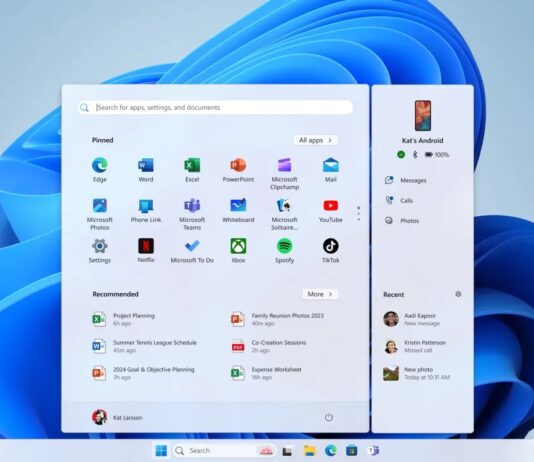 A Windows 11 Start menübe integrálja az Android telefonokat; a Phone Link központi szerepet kap A Windows 11 Start menübe integrálja az Android telefonokat; a Phone Link központi szerepet kap