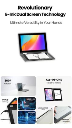 OKPad: a Bluegen új kettős kijelzős táblagépe Kickstarteren; LCD és E Ink