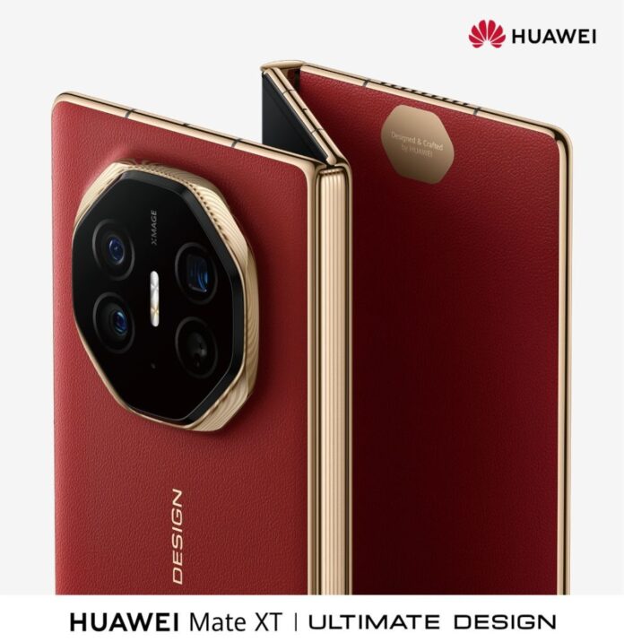 Huawei Mate XT: a világ első háromszor összehajtható okostelefonja már előrendelhető Kínában; 10 hüvelykes kijelző és prémium dizájn 1 Huawei Mate XT tripla hajlítható telefonja bemutatkozik; előrendelés már Kínában
