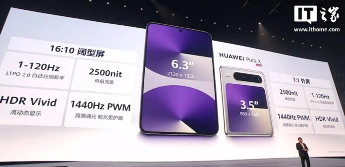 A Huawei bemutatta a Pura X-et; a világ első széltében hajtható telefonja szemvezérléssel és HarmonyOS 5.0-val
