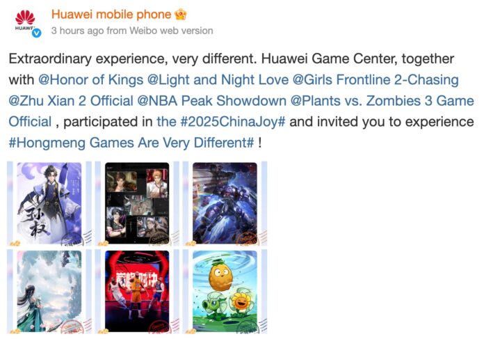 A HarmonyOS játékait mutatja be a Huawei a 2025-ös ChinaJoy-on; érkezik a Plants vs. Zombies 3 és a King of Glory is