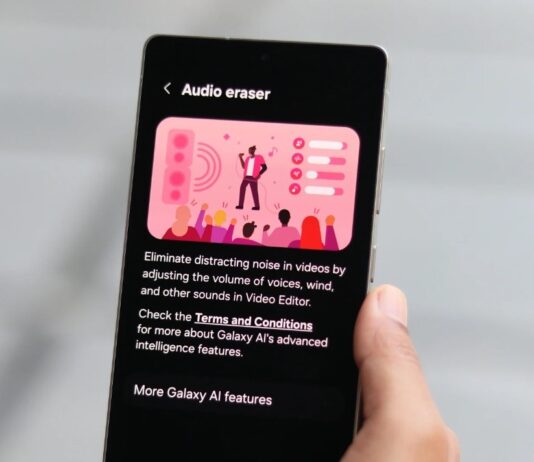 A Samsung valós idejű háttérzaj-eltávolításon dolgozik; az Audio Eraser újraértelmezése a One UI 8-ban