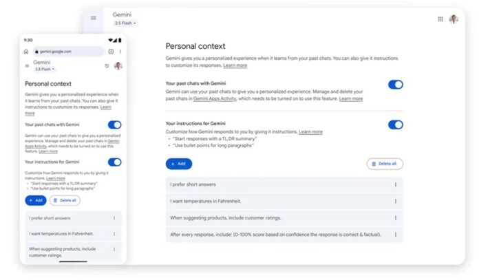 A Google Gemini személyesebb és diszkrétebb lett; elindultak a testreszabott válaszok és az ideiglenes chat-funkciók 1 A Google Gemini személyesebb és diszkrétebb lett; új válaszlogika és ideiglenes csevegések jelentek meg