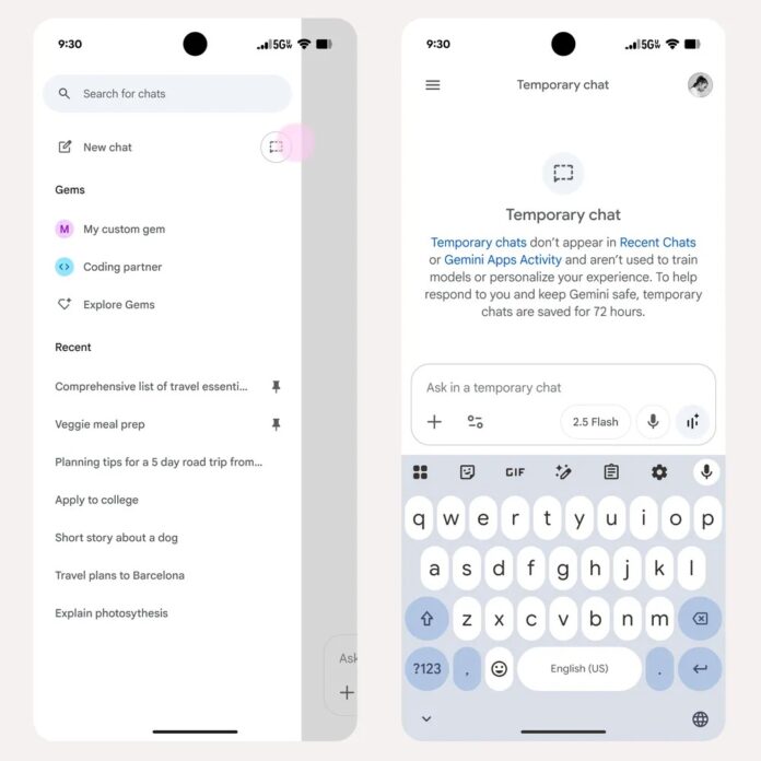 A Google Gemini személyesebb és diszkrétebb lett; elindultak a testreszabott válaszok és az ideiglenes chat-funkciók