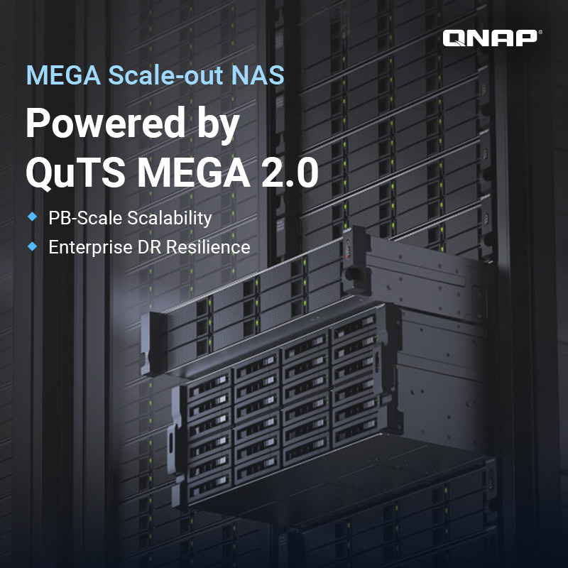 A QNAP QuTS MEGA 2.0 petabájtos NAS-fürtökre készül, akár 96 csomóponttal 1 QNAP QuTS MEGA 2.0 – scale-out NAS-infrastruktúra