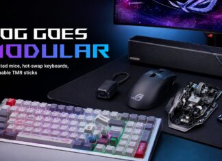 Az ASUS egyre modulárisabbá teszi ROG perifériáit: cserélhető súlyok, TMR joystickok és hot-swap billentyűzetek