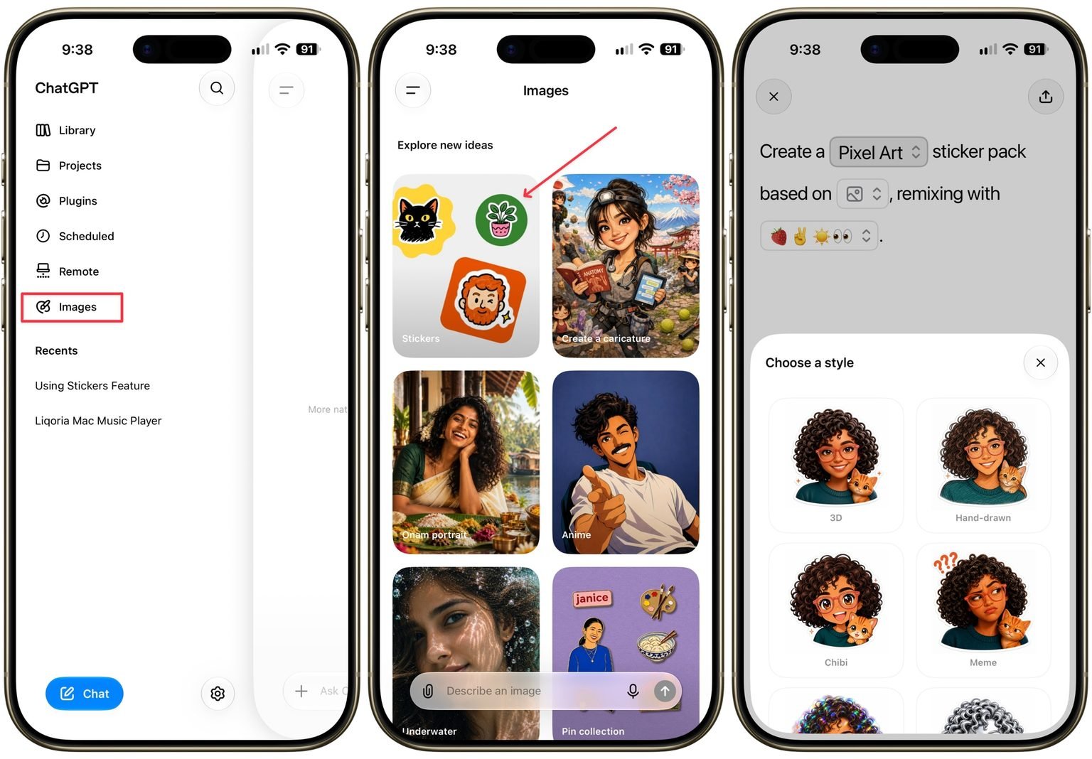 A ChatGPT egyedi matricákat készít iMessage-hez és WhatsApphoz 1 A ChatGPT egyedi matricákat készít iMessage-hez és WhatsApphoz