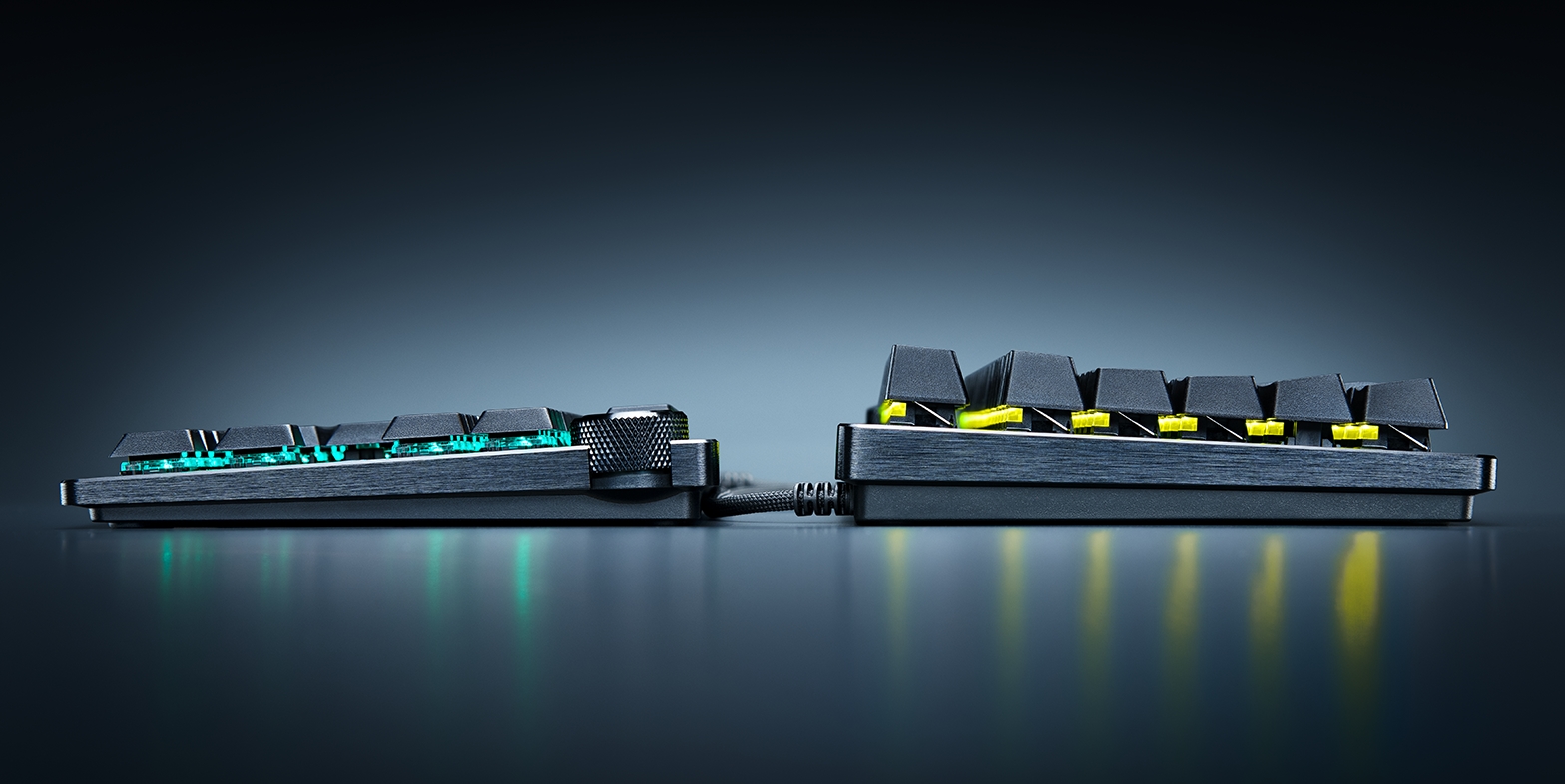 A RAZER bemutatta a Huntsman V3 Pro Low-Profile Tenkeyless 8KHz-et, a világ első alacsony profilú, analóg optikai kapcsolókkal szerelt e-sport-billentyűzetét 1 Huntsman V3 Pro Low-Profile Tenkeyless 8KHz