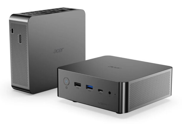IFA 2026: 96 GB RAM, 10 GbE és OCuLink az Acer 630 grammos Veriton RI110 mini PC-jében
