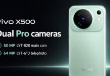 A vivo X500 a belépőszinten is komoly kamerát kap: LYTIA-828 és 64 MP-es telekamera