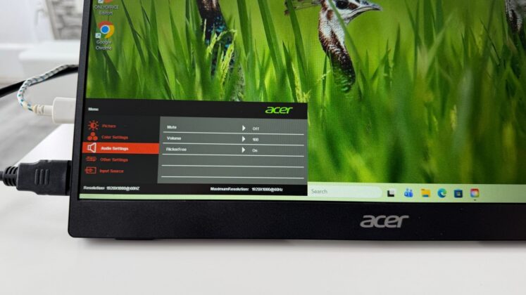 Acer PM161Q B1 teszt: hordozható második kijelző laptop mellé