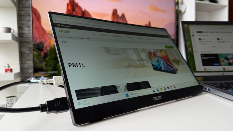 Acer PM161Q B1 teszt: hordozható második kijelző laptop mellé