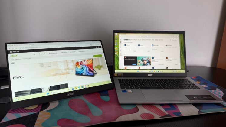 Acer PM161Q B1 teszt: hordozható második kijelző laptop mellé