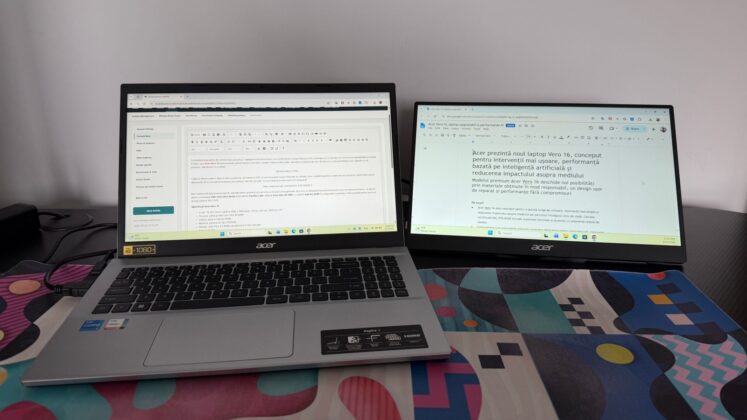 Acer PM161Q B1 teszt: hordozható második kijelző laptop mellé