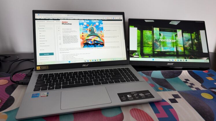Acer PM161Q B1 teszt: hordozható második kijelző laptop mellé