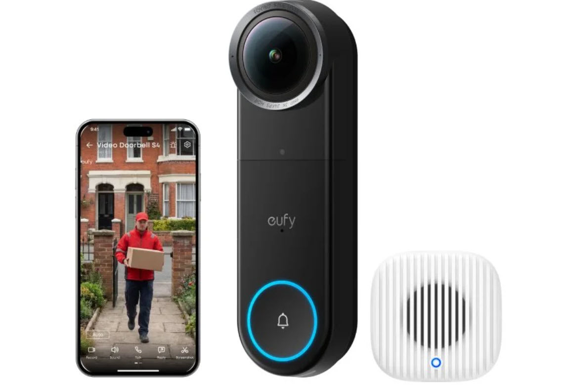 VR-nézetet kínál az Eufy Video Doorbell S4 kapucsengő 2 Video Doorbell S4