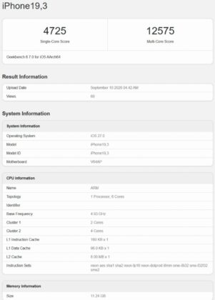 Korai teszteken bukkant fel az Apple A20 Pro és a Snapdragon 8 Elite Extreme Gen 6