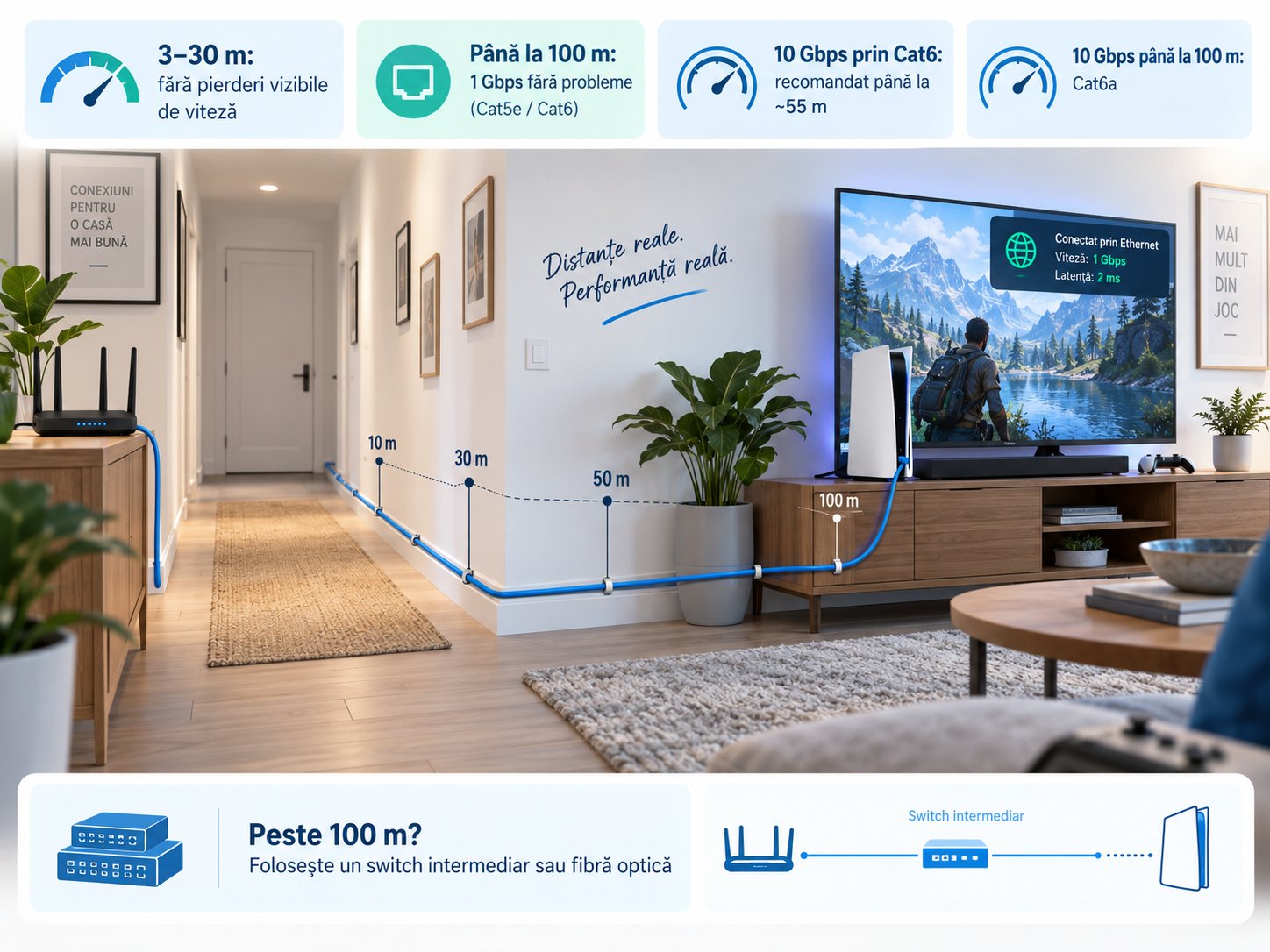 Mekkora Ethernet-kábelnél kezd számítani a hossz? 1 Mekkora Ethernet-kábelnél kezd számítani a hossz?