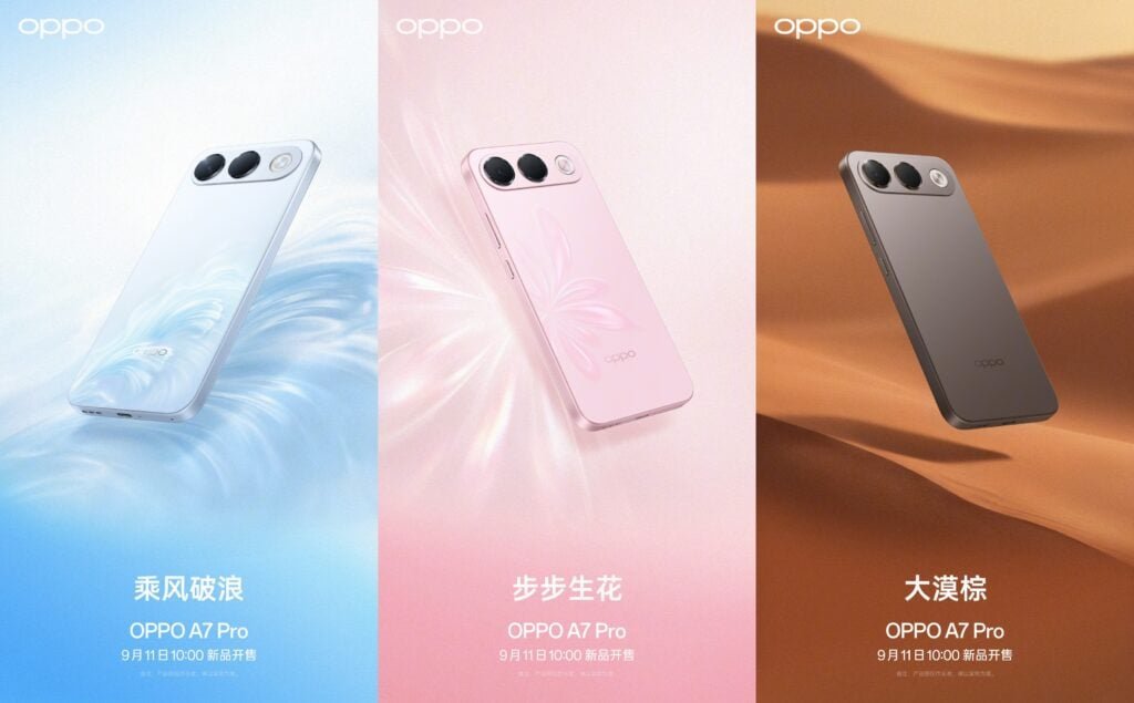 Három színben érkezik az OPPO A7 Pro, 8000 mAh-s akkumulátorral