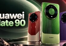 Huawei Mate 90: texturált zöld hátlap és kör alakú XMAGE kameramodul a kiszivárgott képeken
