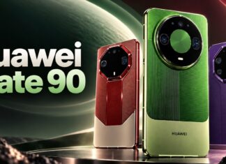 Huawei Mate 90: texturált zöld hátlap és kör alakú XMAGE kameramodul a kiszivárgott képeken
