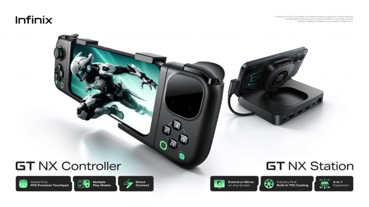Az Infinix konzollá alakítaná a telefont: FPS touchpadot és hűtött dokkolót mutatott be