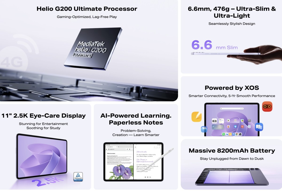 Globálisan bemutatkozott az Infinix XPAD 30 Pro: 2.5K kijelző, 4G és mellékelt kiegészítők