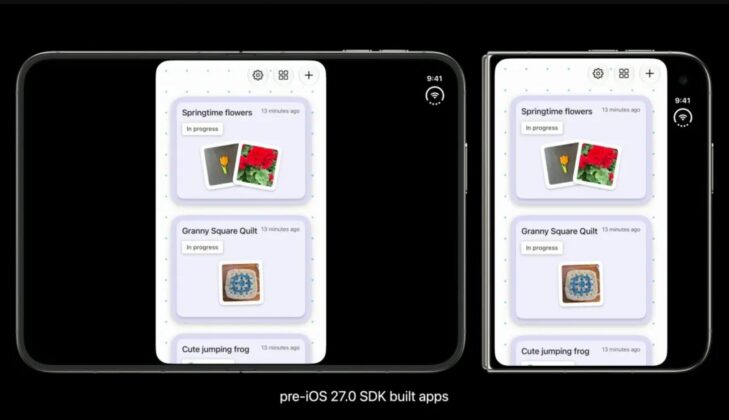 Az iPhone Duo régebbi alkalmazásai hatalmas fekete sávokkal futhatnak