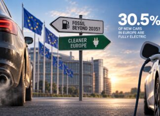 Az elektromos autók már 30,5%-os részesedésnél járnak Európában