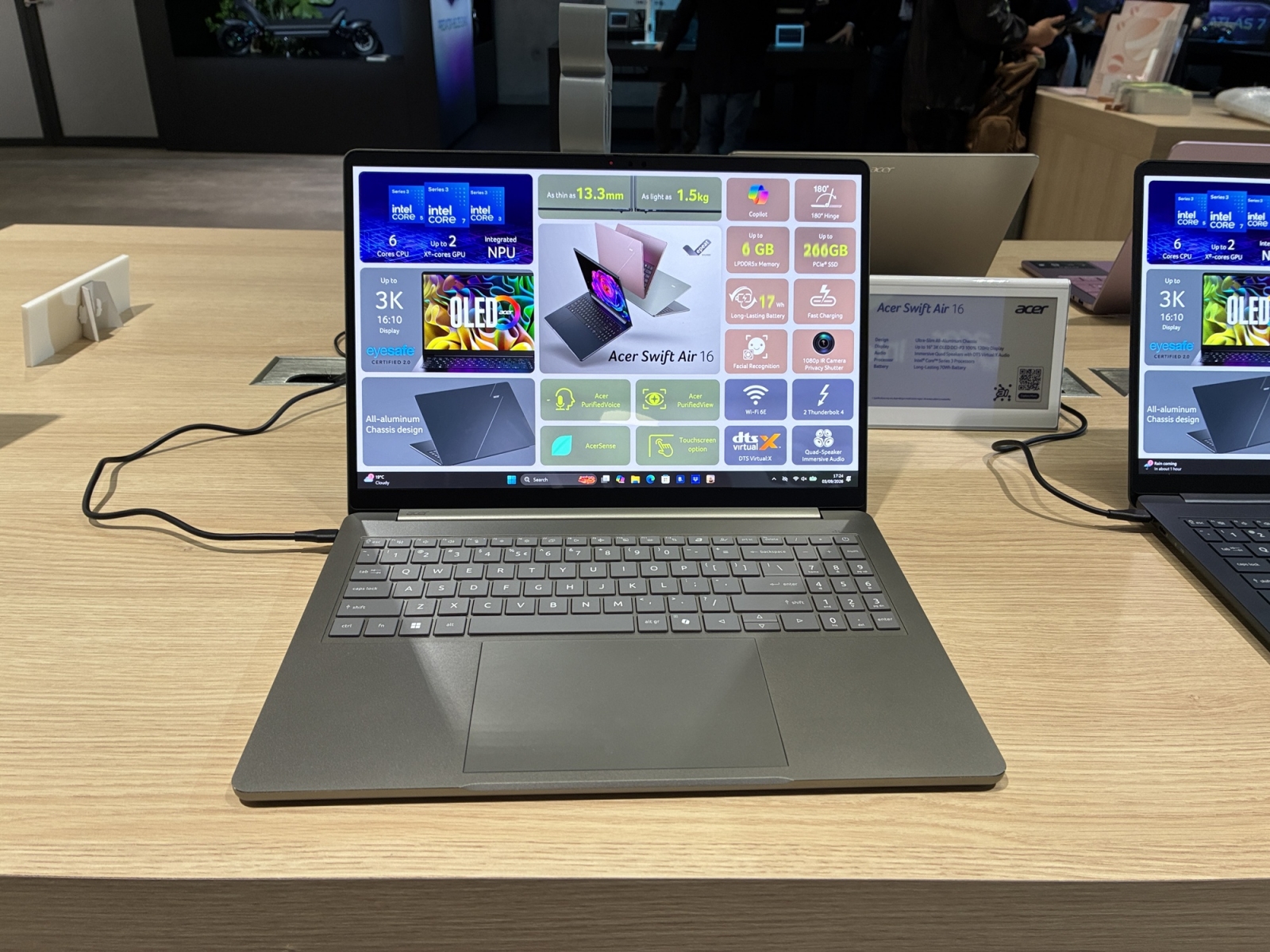 Acer Swift Air 14 és Air 16: könnyű, 120 Hz-es ultrabookok az IFA 2026-ról 24 Acer Swift Air 14 és Air 16: könnyű, 120 Hz-es ultrabookok az IFA 2026-ról