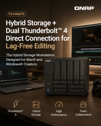 QNAP TS-h966TX: Thunderbolt 4-es NAS videós munkafolyamatokhoz