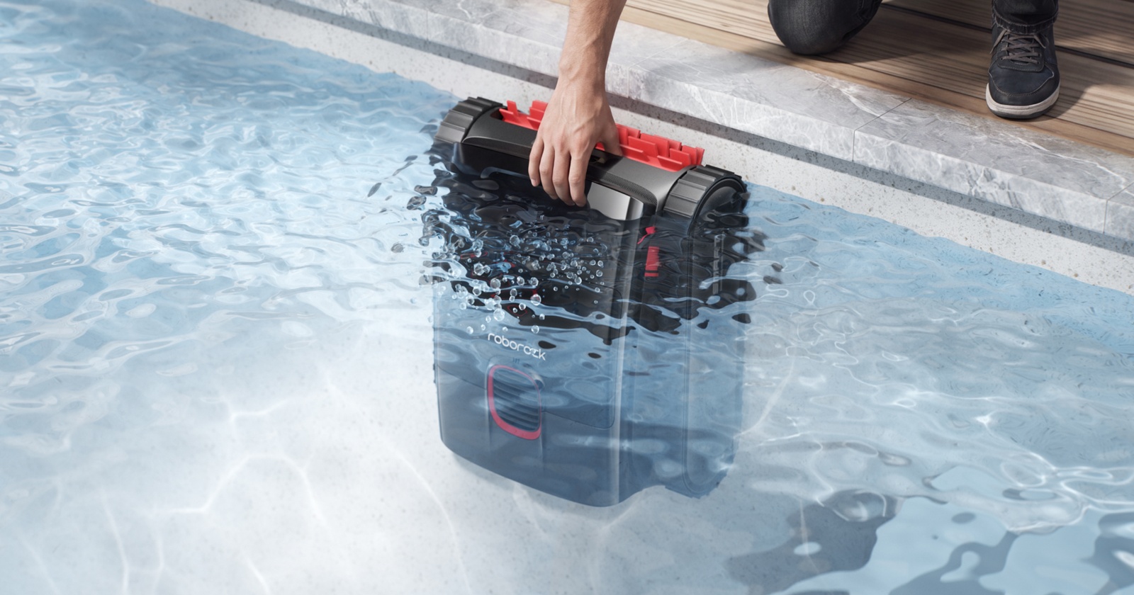 IFA 2026: a Roborock RockAqua P1 medencetisztító robot óránként 25 700 liter vizet szív át