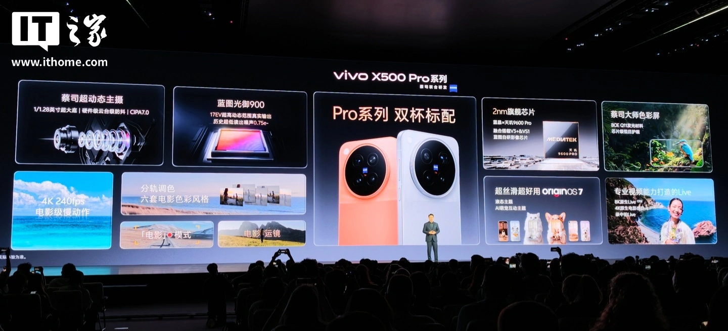 Kínában debütált a vivo X500 széria: 2 nm-es Dimensity chip és akár 8000 mAh-s akkumulátor 5 Kínában debütált a vivo X500 széria: 2 nm-es Dimensity chip és akár 8000 mAh-s akkumulátor