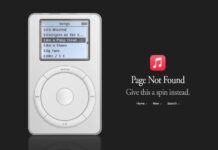 Az Apple Music 404-es oldalán újra használható az első iPod