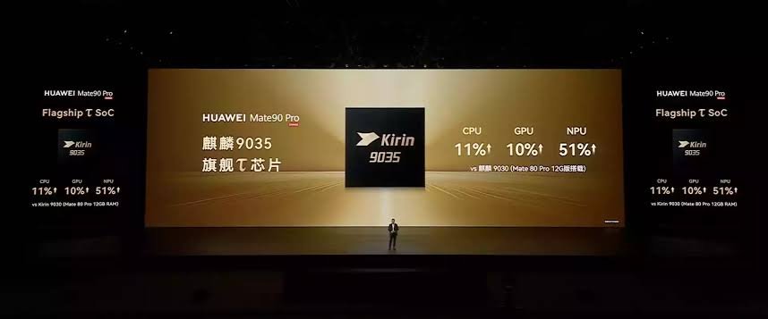 Huawei Mate 90 Pro: Kirin 9035, 12 000 nites OLED és 6600 mAh-s akkumulátor