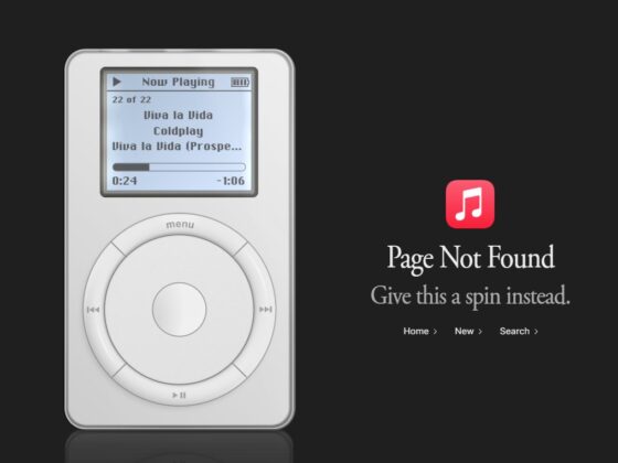 Az Apple Music 404-es oldalán újra használható az első iPod