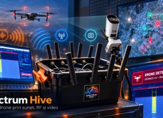 A Spectrum Hive hanggal, rádiójelekkel és kamerákkal keresi a drónokat