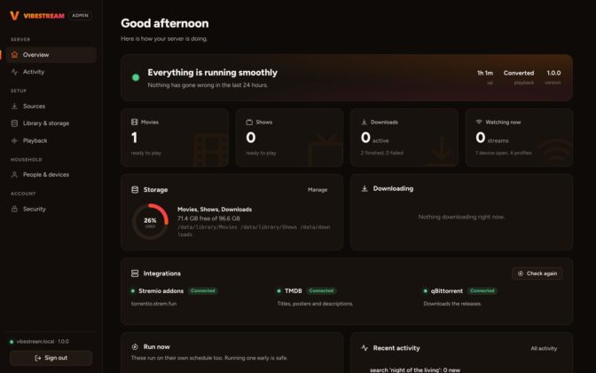 Vibestream: saját médiaszerver, Netflix-szerű élménnyel otthonra