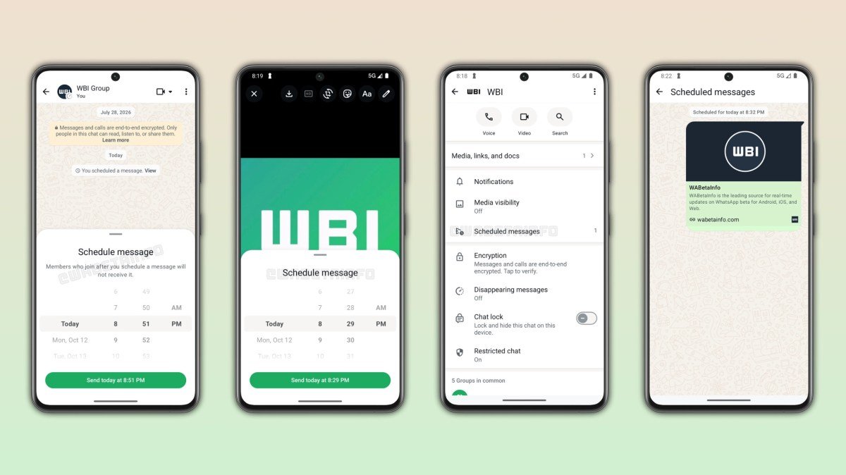 A WhatsApp Androidon teszteli az időzített üzenetküldést, offline telefon mellett is 1 A WhatsApp Androidon teszteli az időzített üzenetküldést, offline telefon mellett is