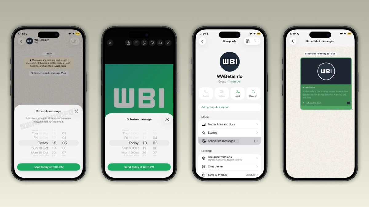Időzített üzeneteket tesztel a WhatsApp iPhone-on 1 WhatsApp